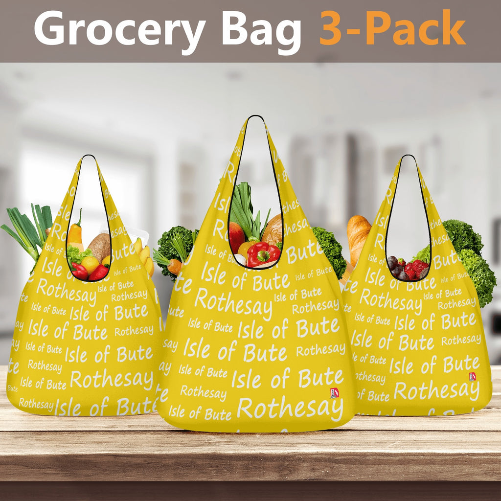 Rothesay, Isle of Bute - 3 Pack of Grocery Bag for Life - Free p&p worldwide