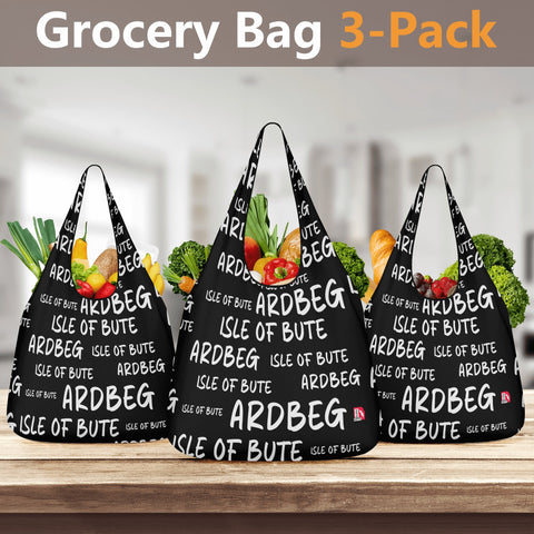Isle of Bute - 3 Pack of Grocery Bag for Life - Free p&p worldwide