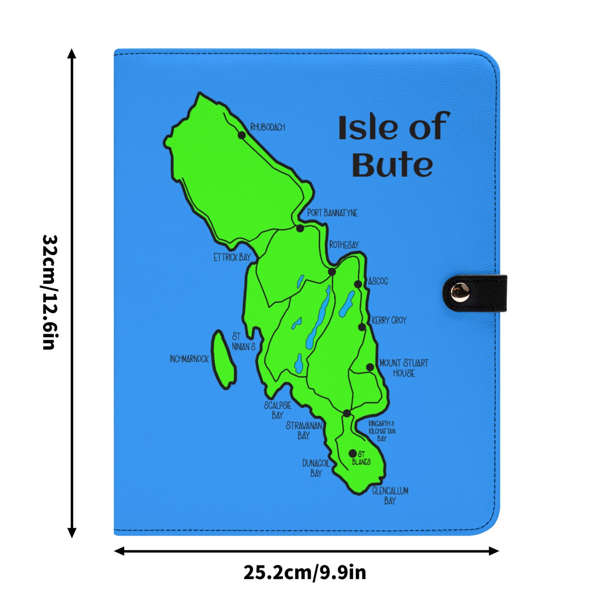 Isle of Bute Portfolio Organizer  - Free p&p Worldwide