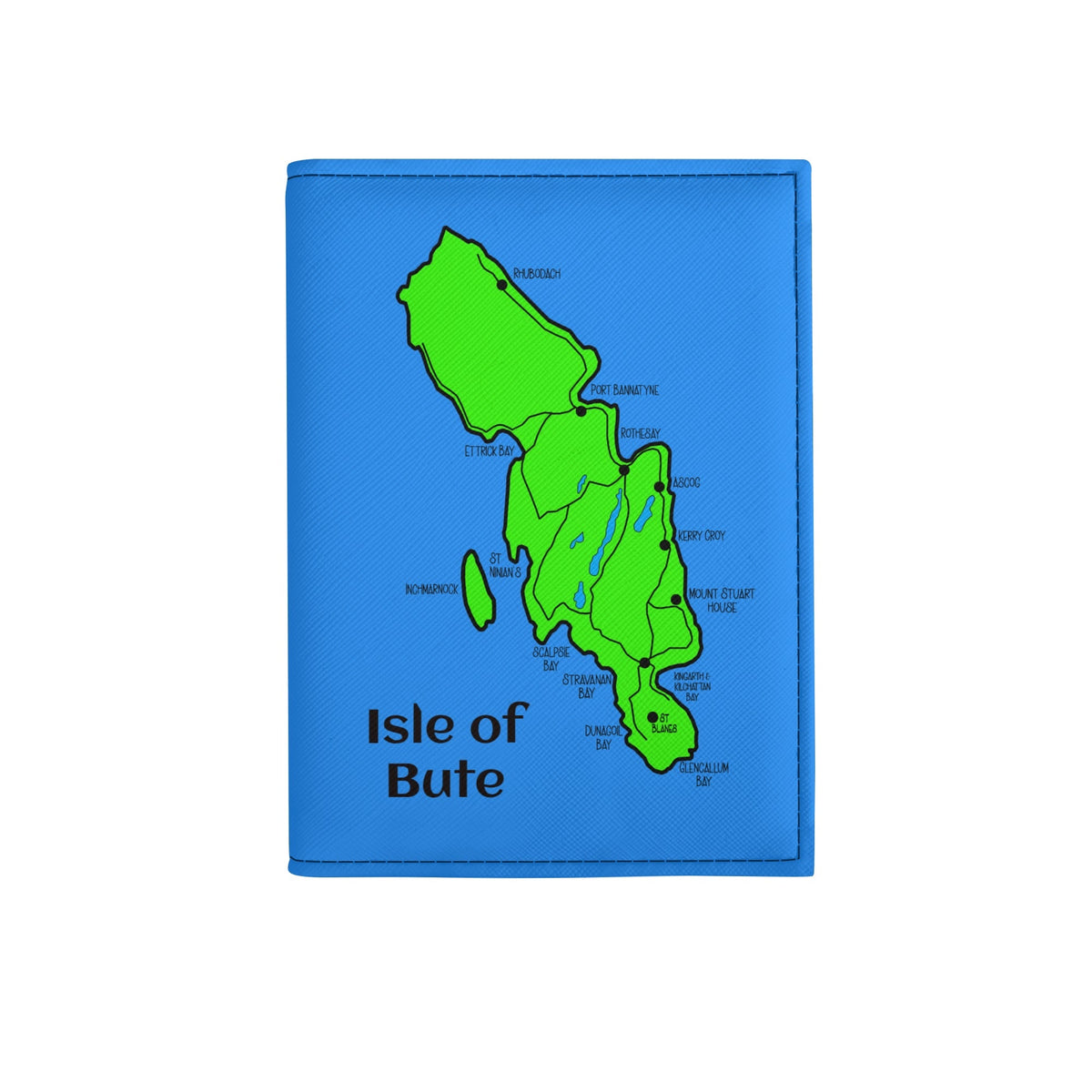 Isle of Bute Passport Cover - Free p&p Worldwide