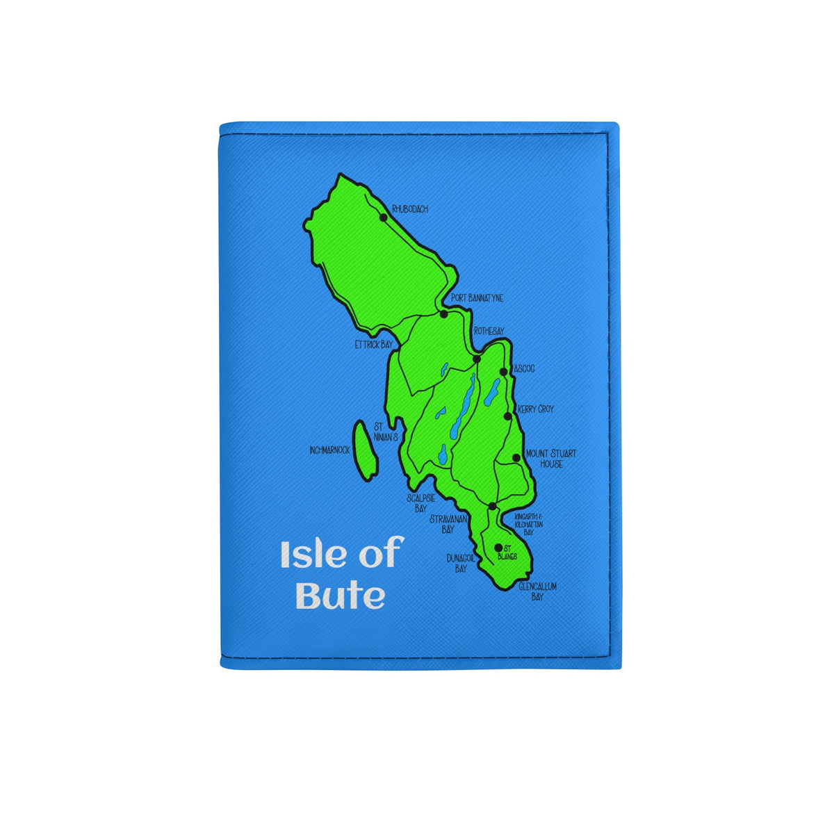 Isle of Bute Passport Cover - Free p&p Worldwide