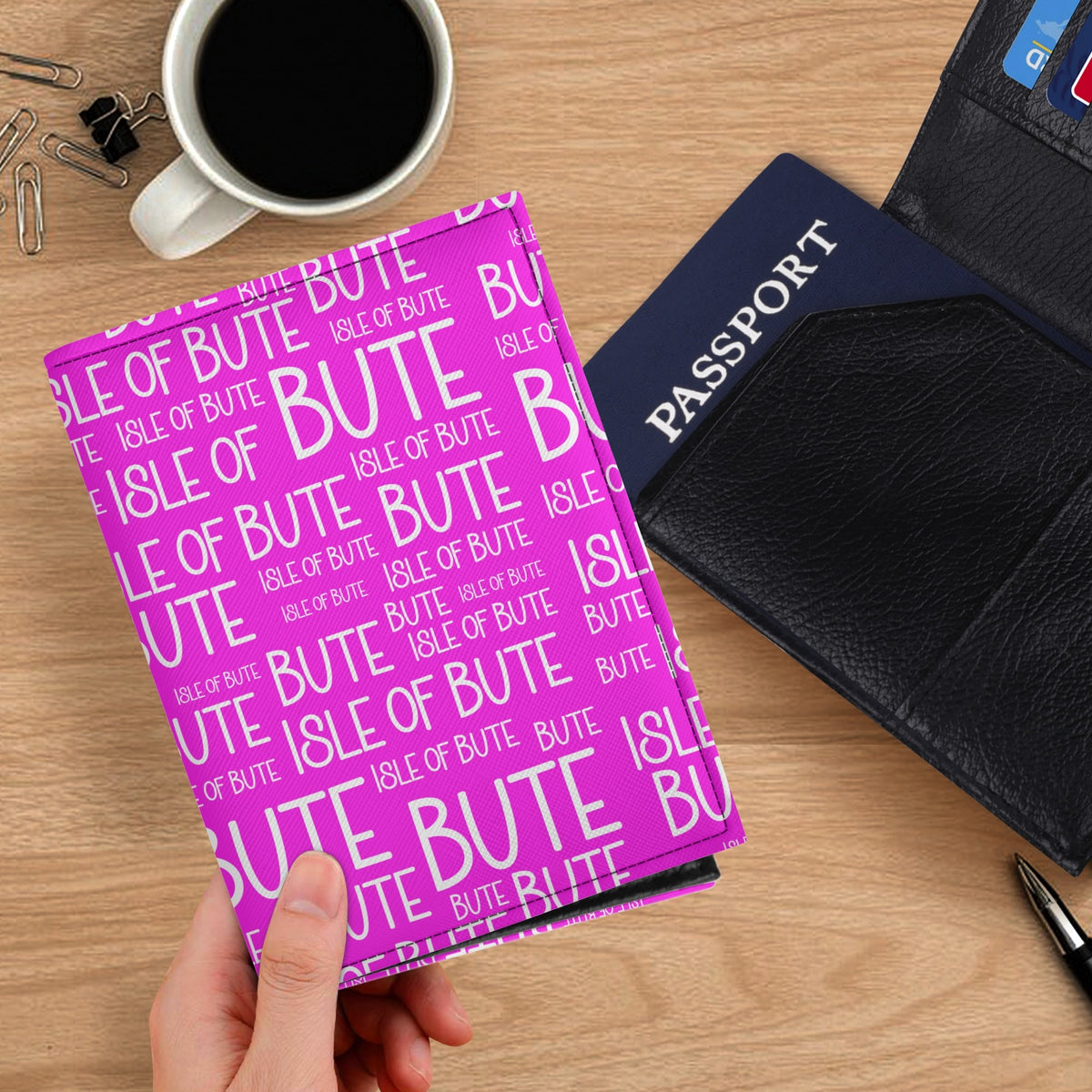 Isle of Bute Passport Cover - Free p&p Worldwide