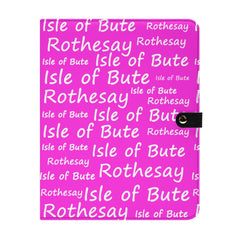 Isle of Bute Leather Portfolio Organizer with Clipboard for Paperwork and Students (with clip) - Free p&p Worldwide