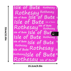 Isle of Bute Leather Portfolio Organizer with Clipboard for Paperwork and Students (with clip) - Free p&p Worldwide
