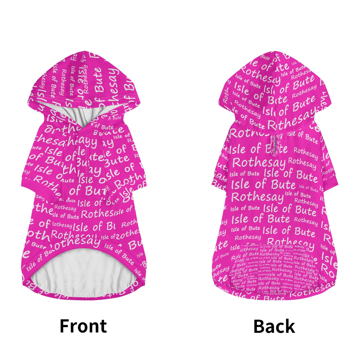 Isle of Bute - 4 Legs Outfit Pet Pullover Small/Med Hood*e - Free p&p Worldwide