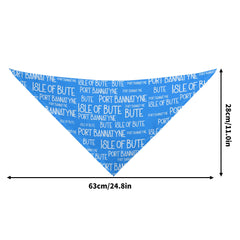 Isle of Bute - Pet Adjustable neckerchief  for Dogs Cats - Free p&p Worldwide