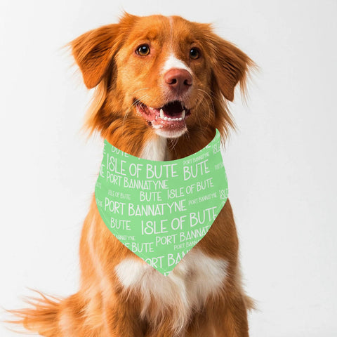 Isle of Bute - Pet Adjustable neckerchief  for Dogs Cats - Free p&p Worldwide