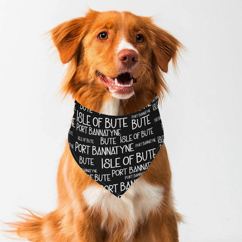 Isle of Bute - Pet Adjustable neckerchief  for Dogs Cats - Free p&p Worldwide
