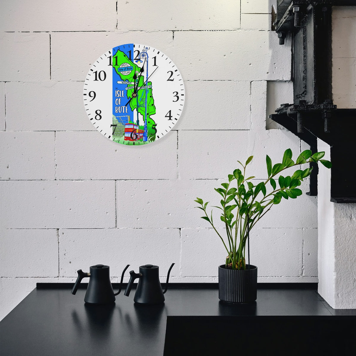 Isle of Bute - Wall Clock - Free p&p Worldwide