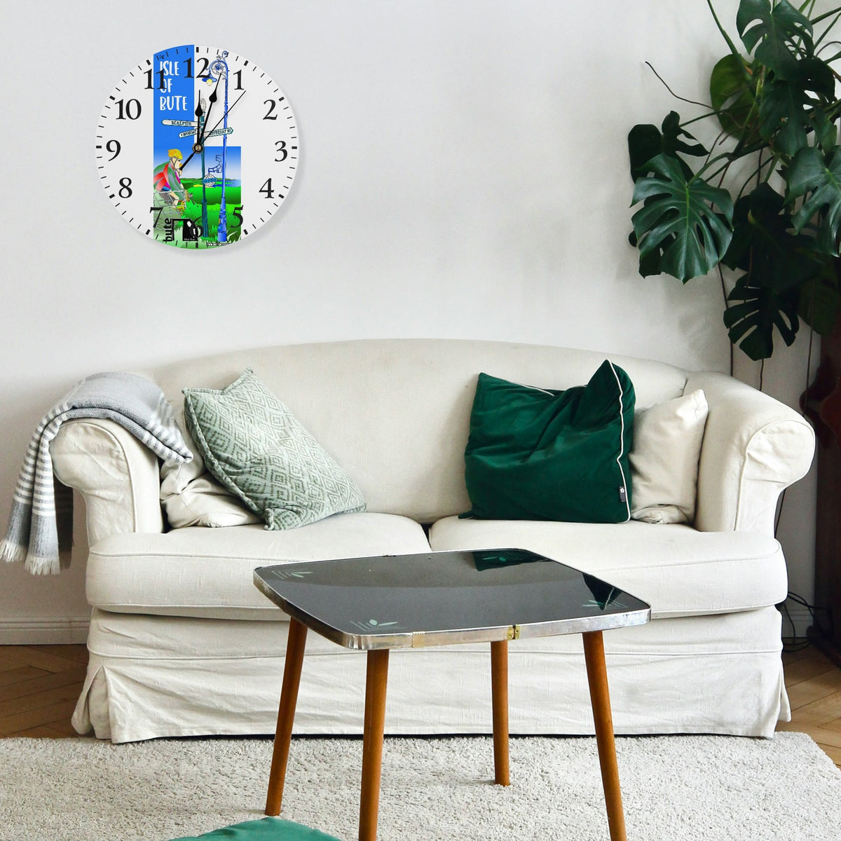 Isle of Bute - Wall Clock - Free p&p Worldwide