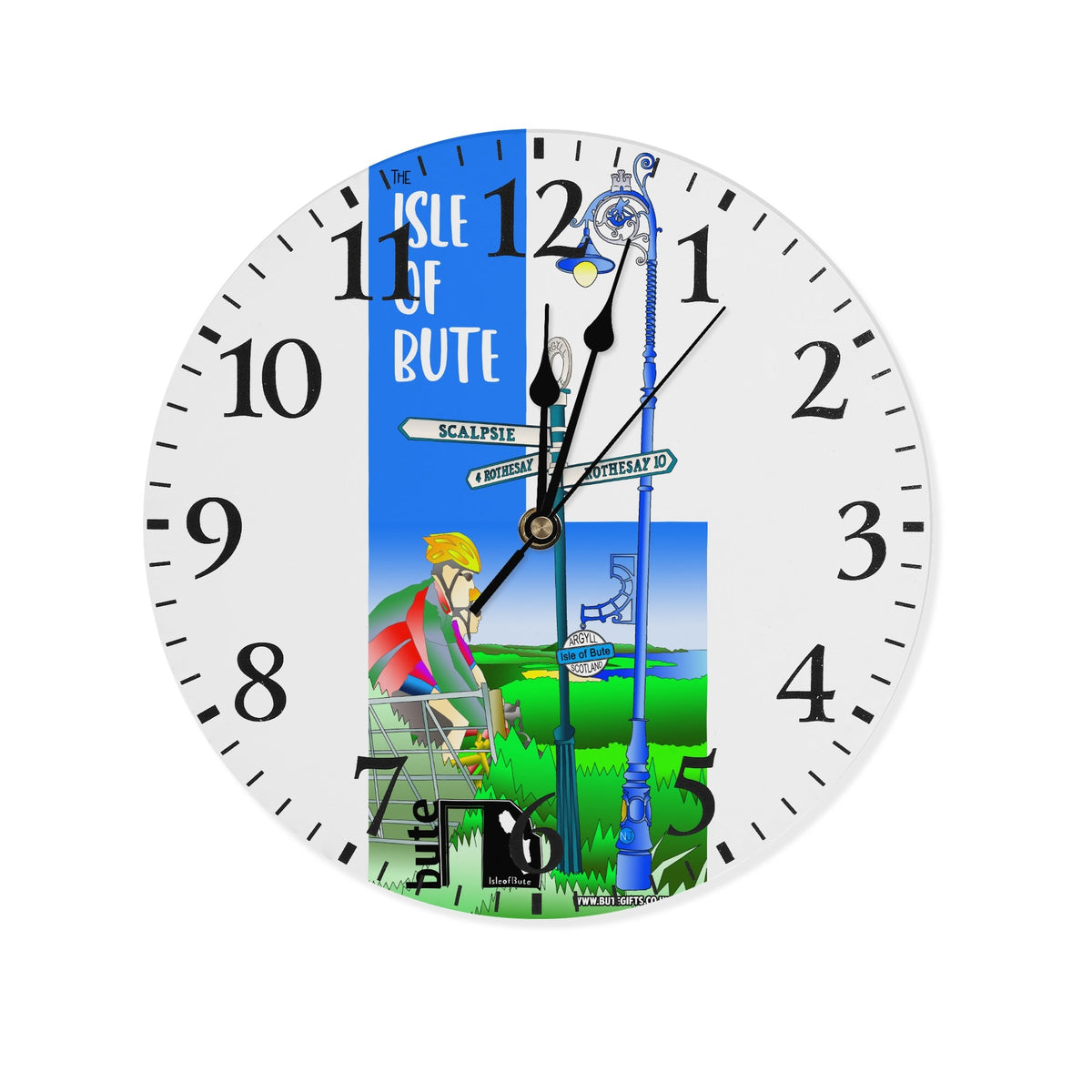 Isle of Bute - Wall Clock - Free p&p Worldwide