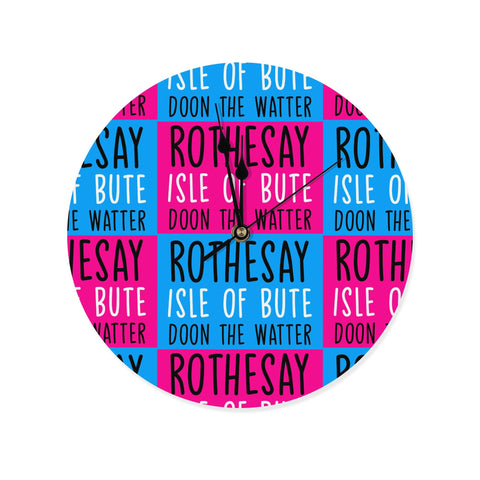Isle of Bute - Wall Clock - Free p&p Worldwide