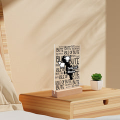 Isle of Bute Night Light with Wood Base - FREE p&p Worldwide
