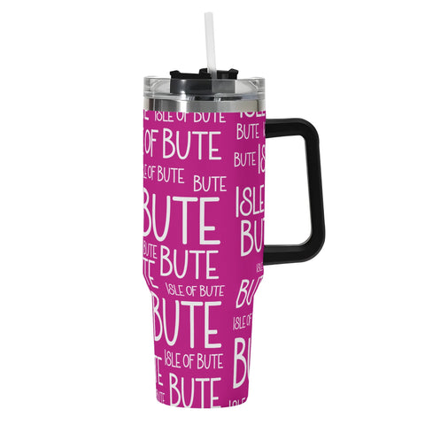 Isle of Bute 40oz Stainless Steel Tumbler Gift With Straw - FREE p&p Worldwide