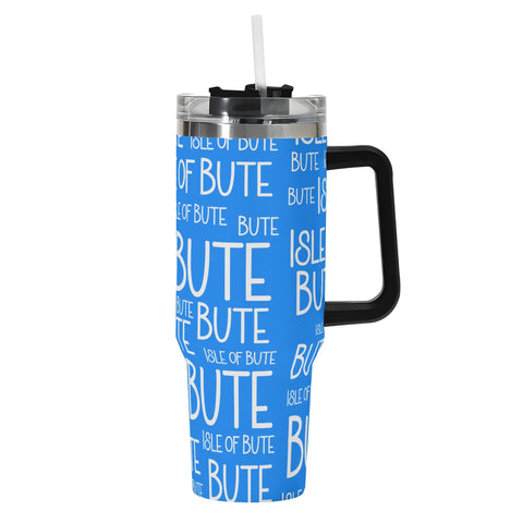 Isle of Bute 40oz Stainless Steel Tumbler Gift With Straw - FREE p&p Worldwide