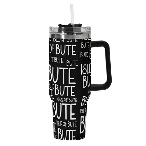 Isle of Bute 40oz Stainless Steel Tumbler Gift With Straw - FREE p&p Worldwide