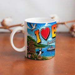 I Love Bute Mug | Colourful Isle of Bute Souvenir