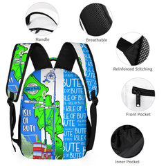 Isle of Bute Medium size Backpack/Lunch Bag/Cosmetic-Pencil Case - Free p&p Worldwide