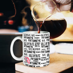 Port Bannatyne Typography Mug | Isle of Bute