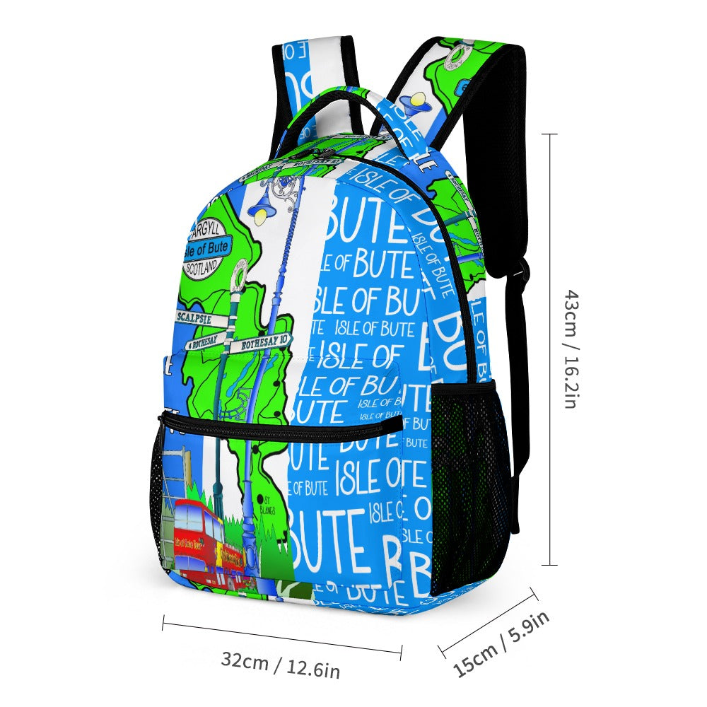 Isle of Bute Medium size Backpack/Lunch Bag/Cosmetic-Pencil Case - Free p&p Worldwide