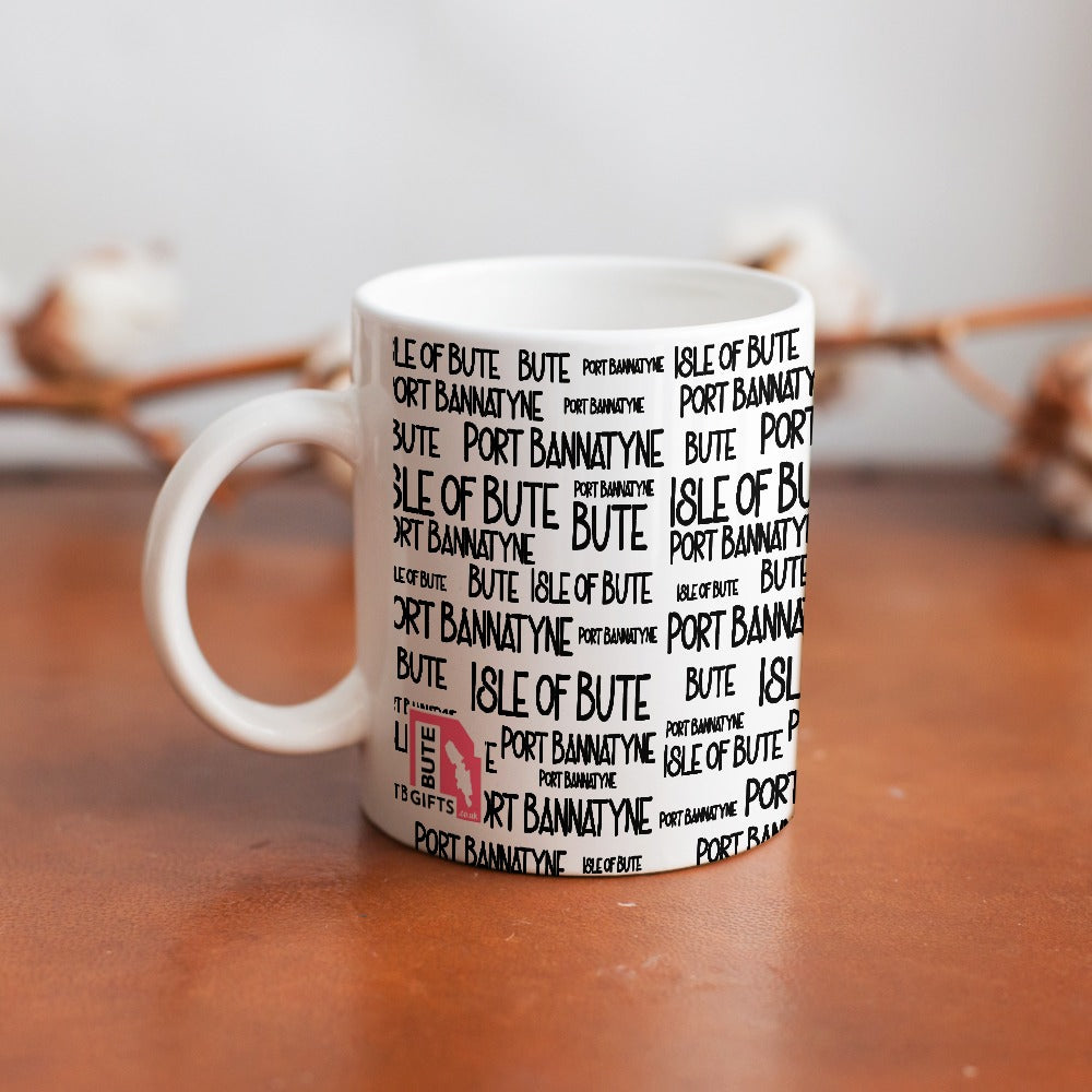 Port Bannatyne Typography Mug | Isle of Bute