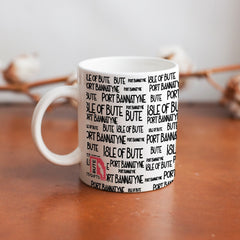 Port Bannatyne Typography Mug | Isle of Bute