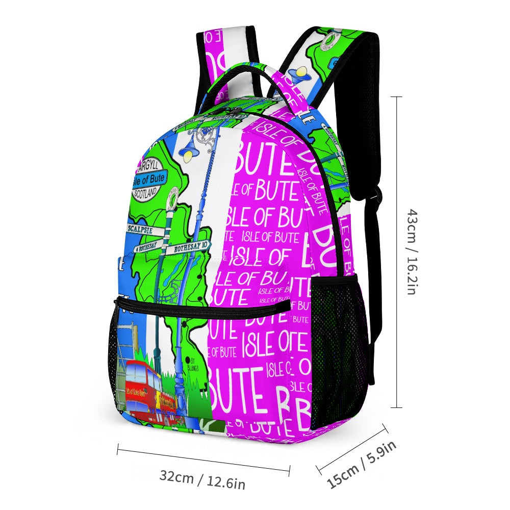 Isle of Bute Medium size Backpack/Lunch Bag/Cosmetic-Pencil Case - Free p&p Worldwide