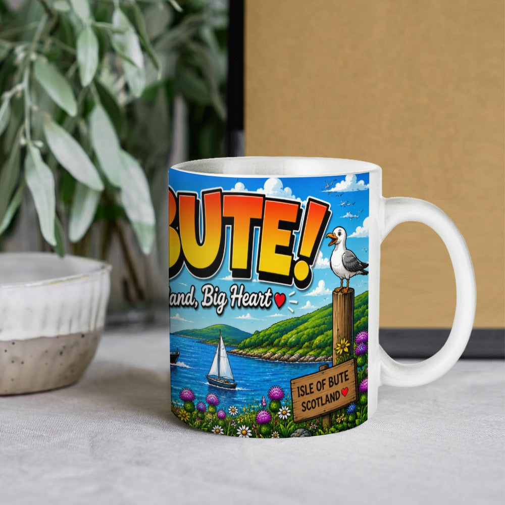I Love Bute Mug | Colourful Isle of Bute Souvenir