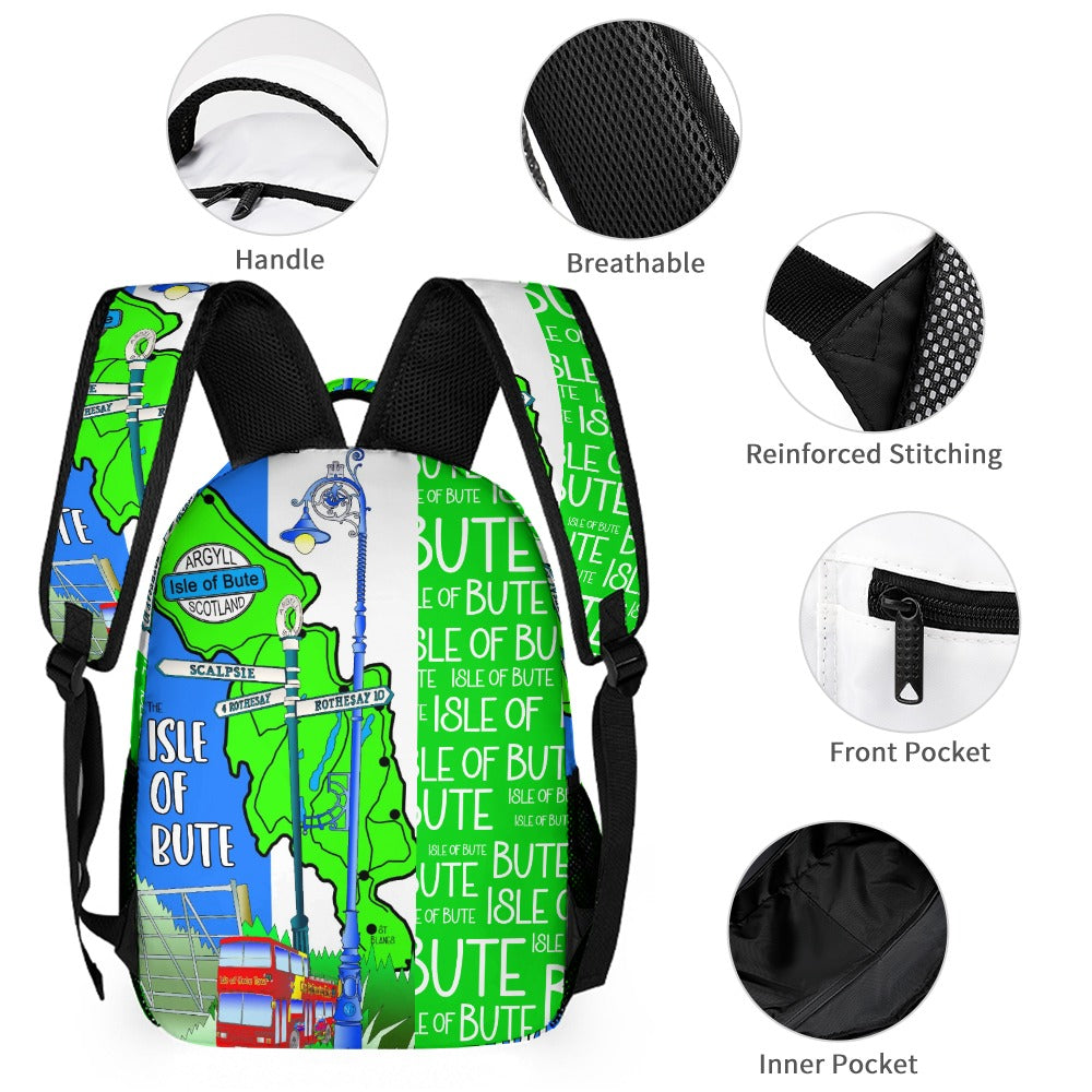 Isle of Bute Medium size Backpack/Lunch Bag/Cosmetic-Pencil Case - Free p&p Worldwide
