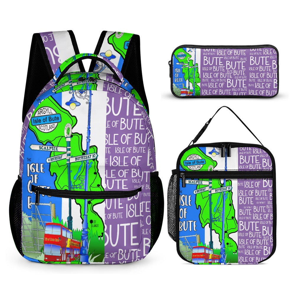 Isle of Bute Medium size Backpack/Lunch Bag/Cosmetic-Pencil Case - Free p&p Worldwide