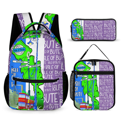 Isle of Bute Medium size Backpack/Lunch Bag/Cosmetic-Pencil Case - Free p&p Worldwide