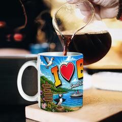 I Love Bute Mug | Colourful Isle of Bute Souvenir