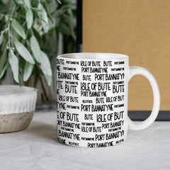 Port Bannatyne Typography Mug | Isle of Bute