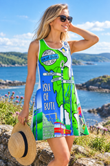 Isle of Bute Sleeveless A-Line Dress – Free P&P Worldwide