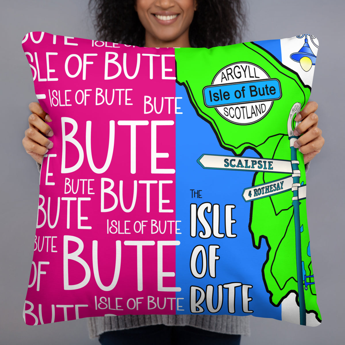 Isle of Bute Cushion - Free p&p Worldwide