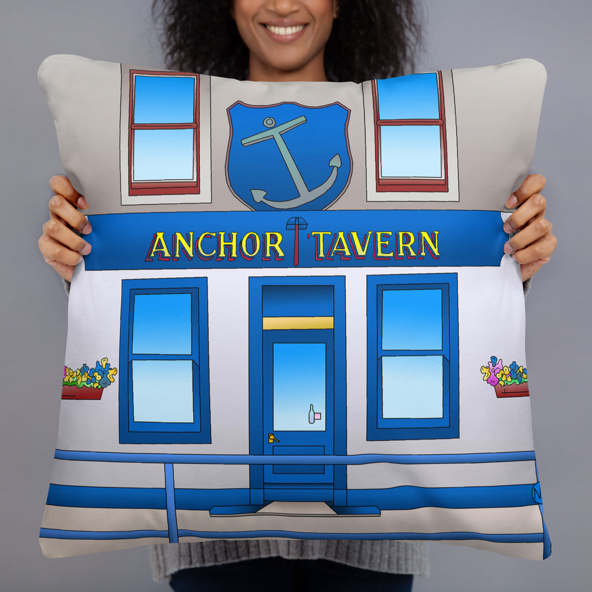 The Anchor Isle of Bute Cushion - Free p&p Worldwide