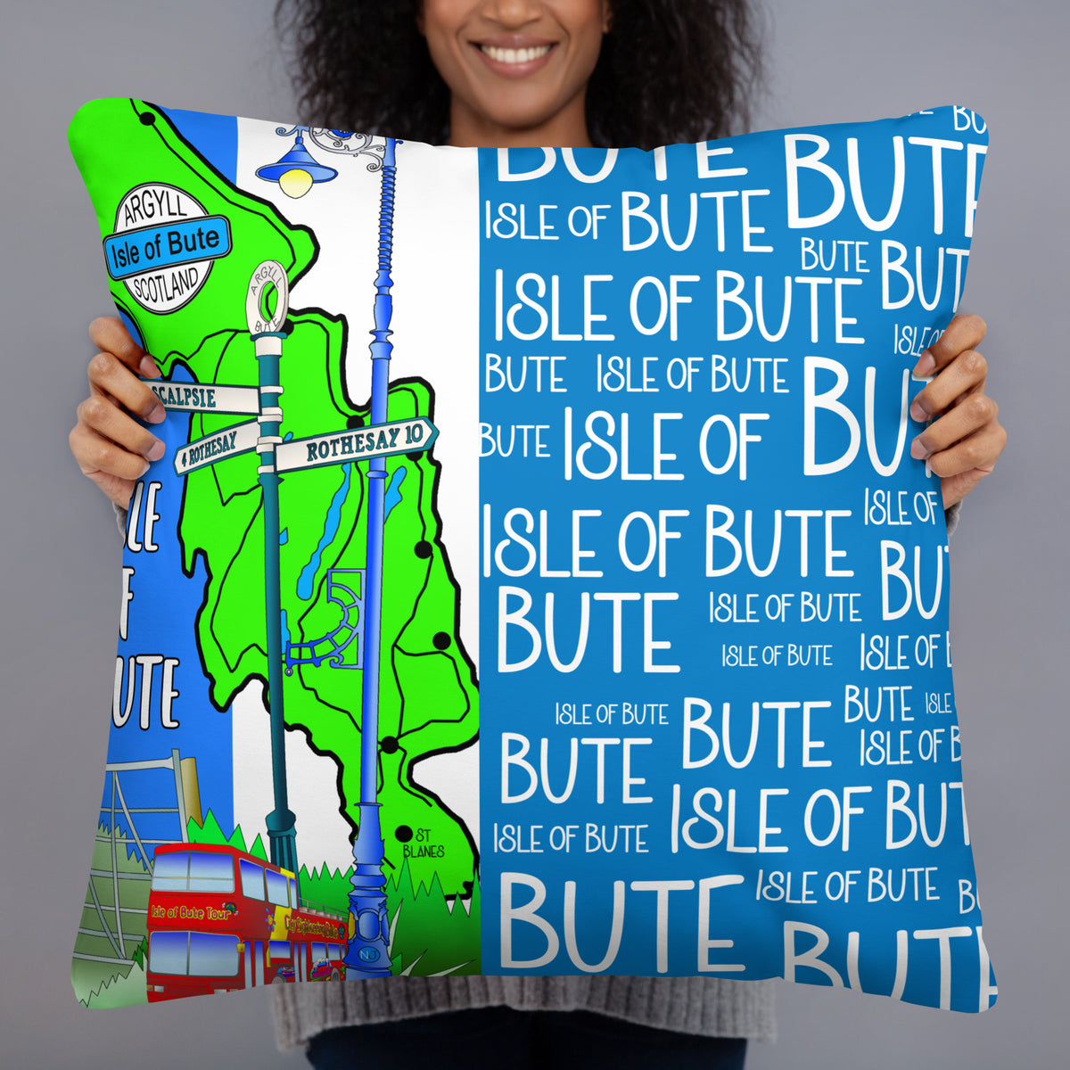 Isle of Bute Cushion - Free p&p Worldwide