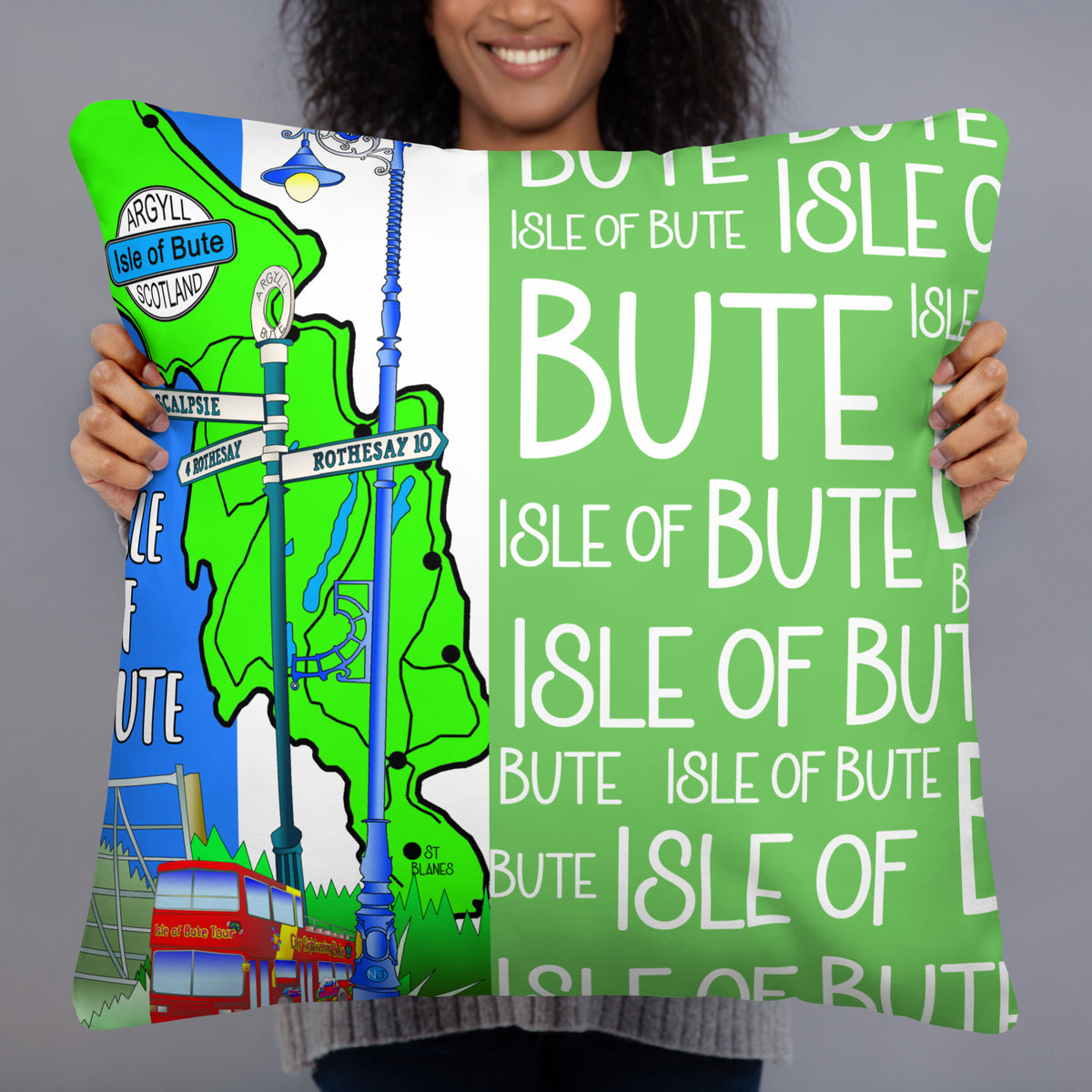 Isle of Bute Cushion - Free p&p Worldwide