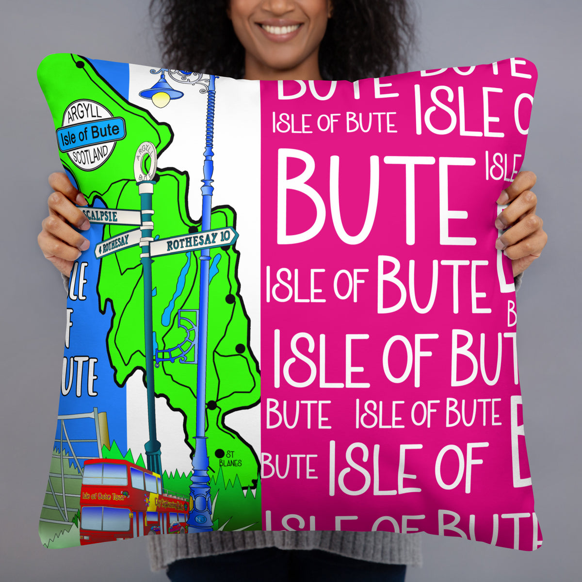 Isle of Bute Cushion - Free p&p Worldwide