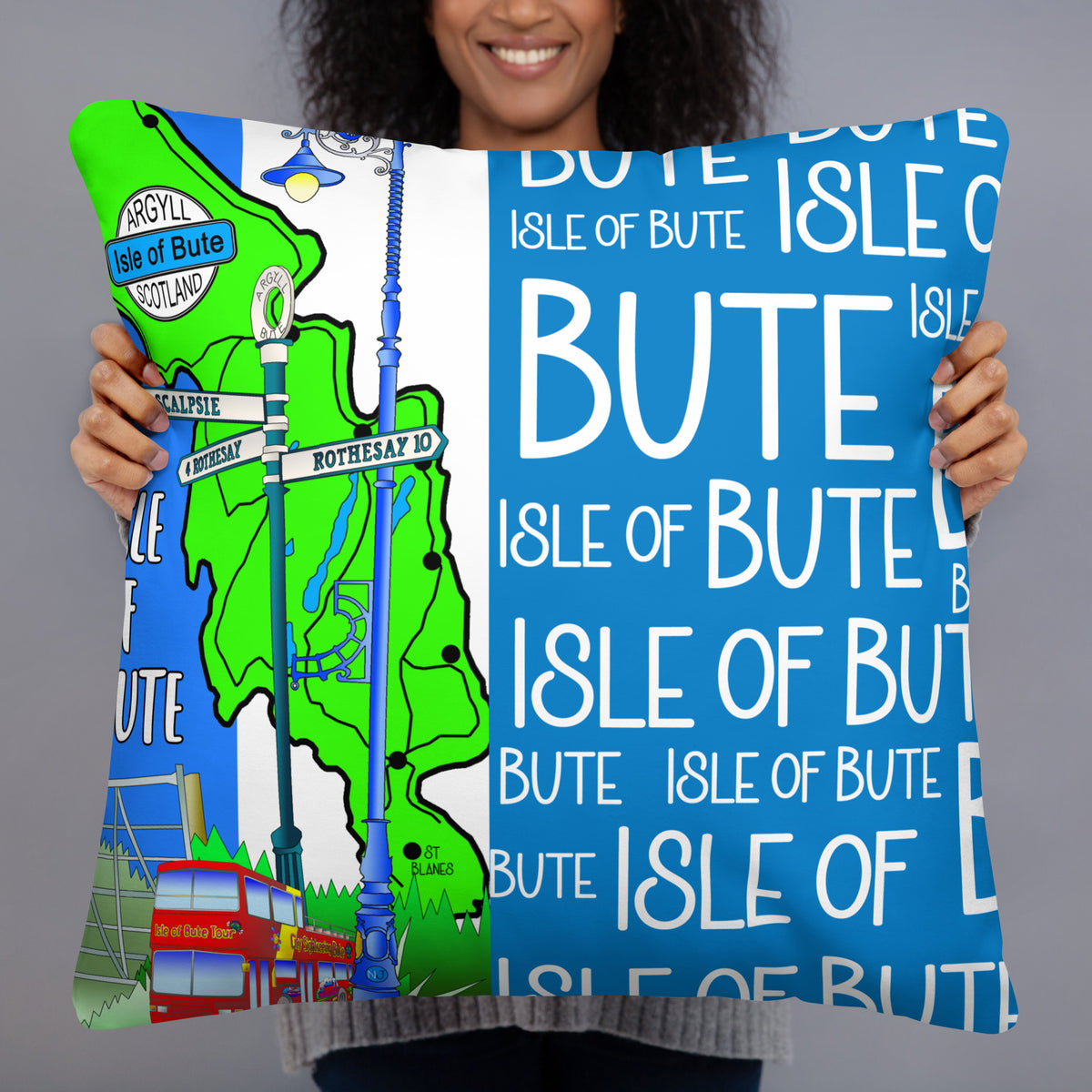 Isle of Bute Cushion - Free p&p Worldwide
