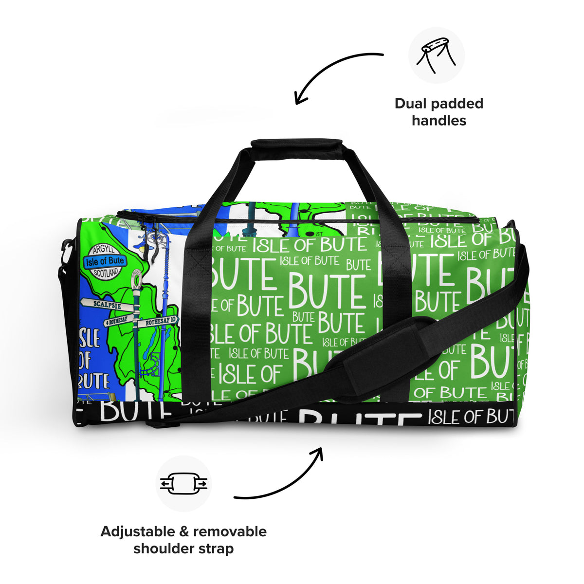Isle of Bute Large Duffle/Gym bag - Free p&p Worldwide