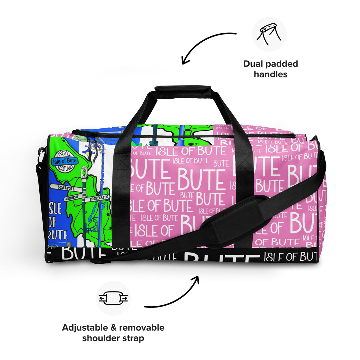 Isle of Bute Large Duffle/Gym bag - Free p&p Worldwide