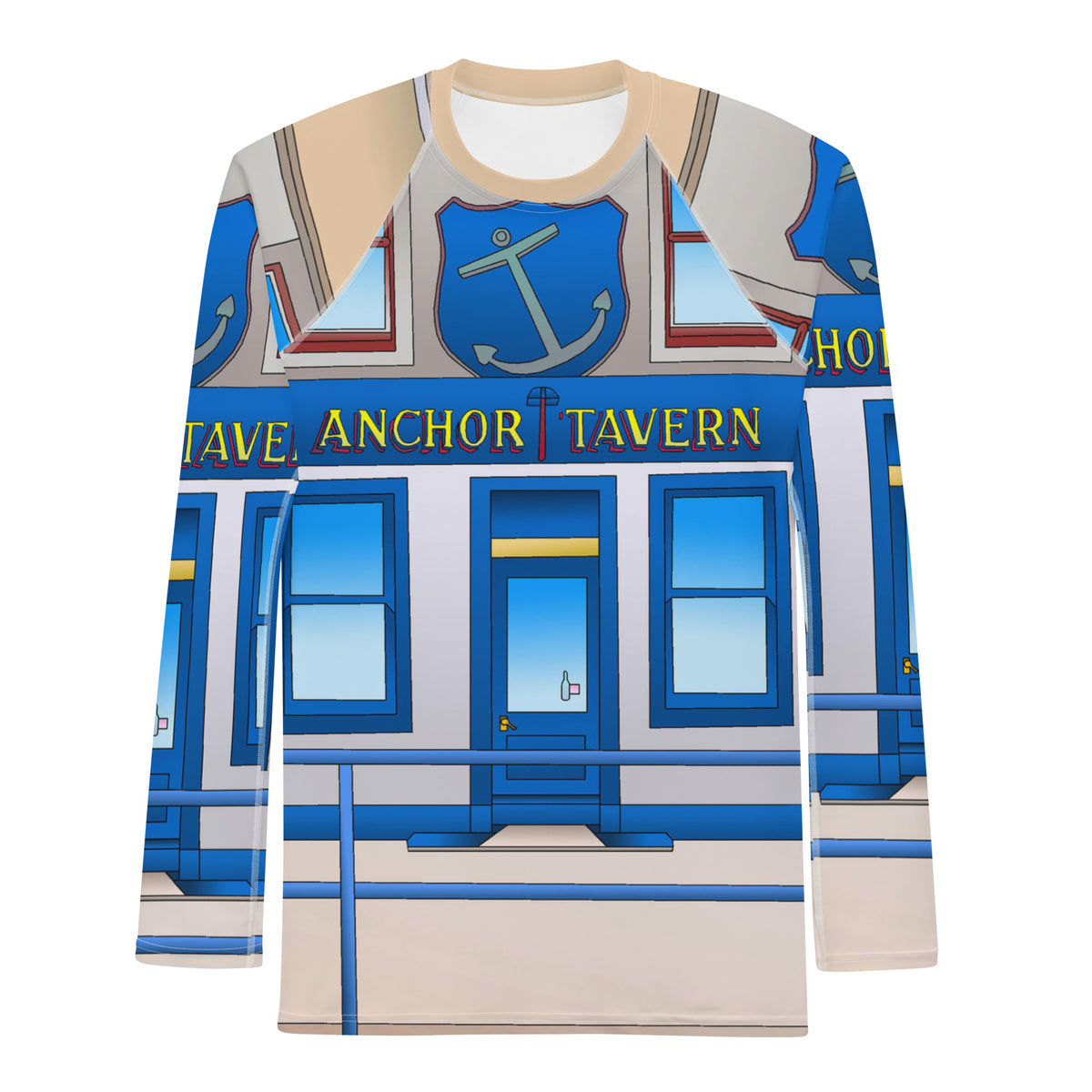 The Anchor Men's Long Sleeve Top - Rash Guard