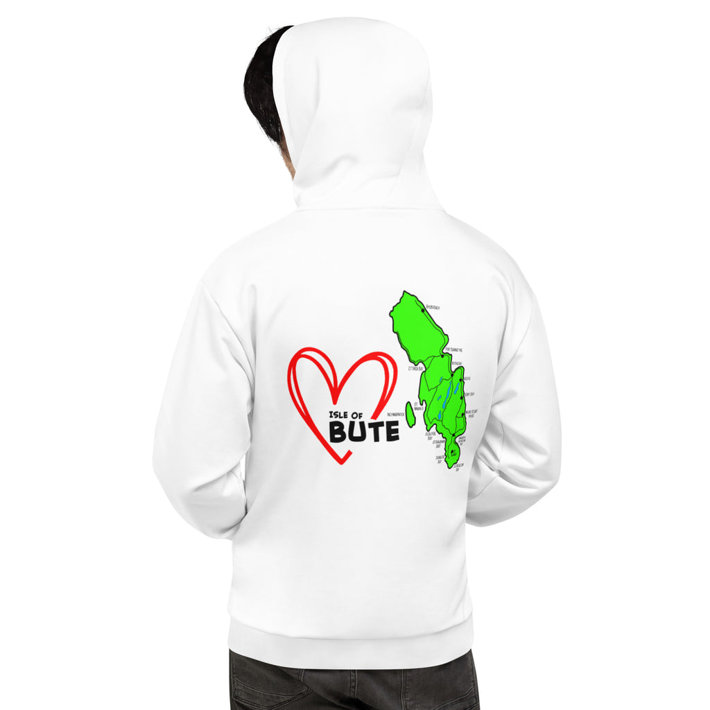 I love Bute Unisex Hoodie FREE p&p Worldwide