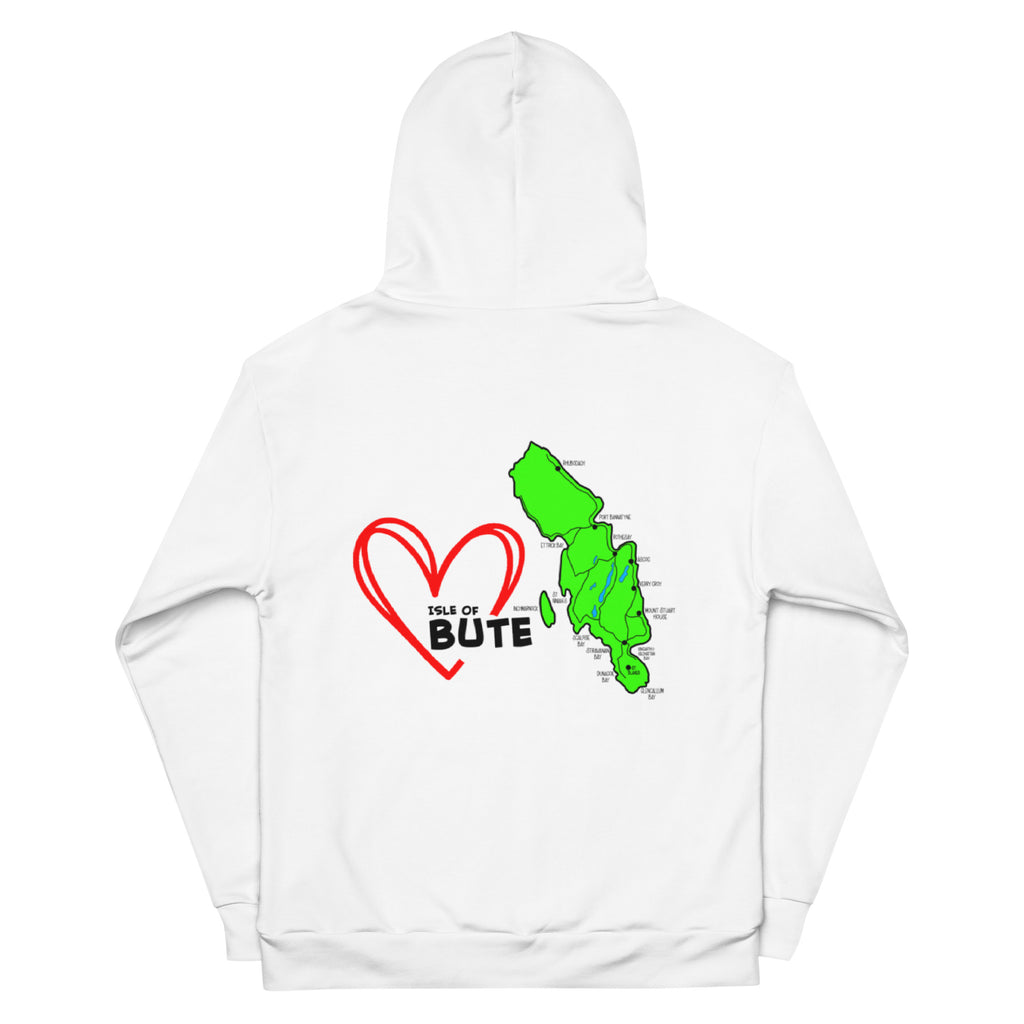I love Bute Unisex Hoodie FREE p&p Worldwide