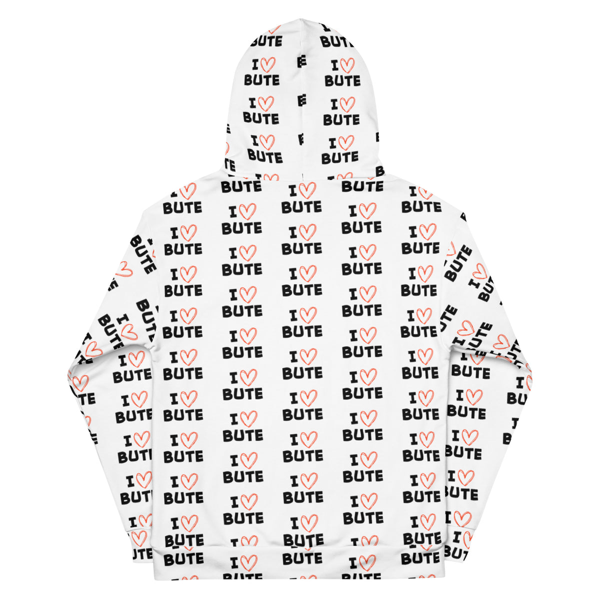 I love Bute Unisex Hoodie FREE p&p Worldwide