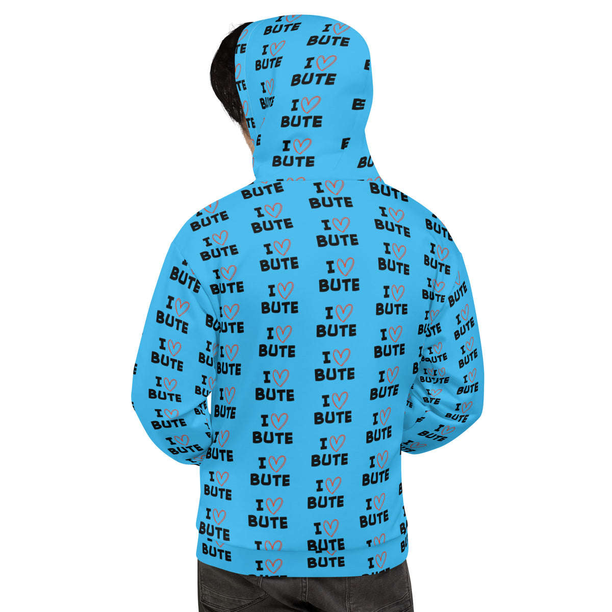 I love Bute Unisex Hoodie FREE p&p Worldwide
