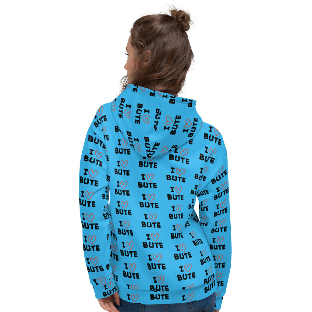 I love Bute Unisex Hoodie FREE p&p Worldwide