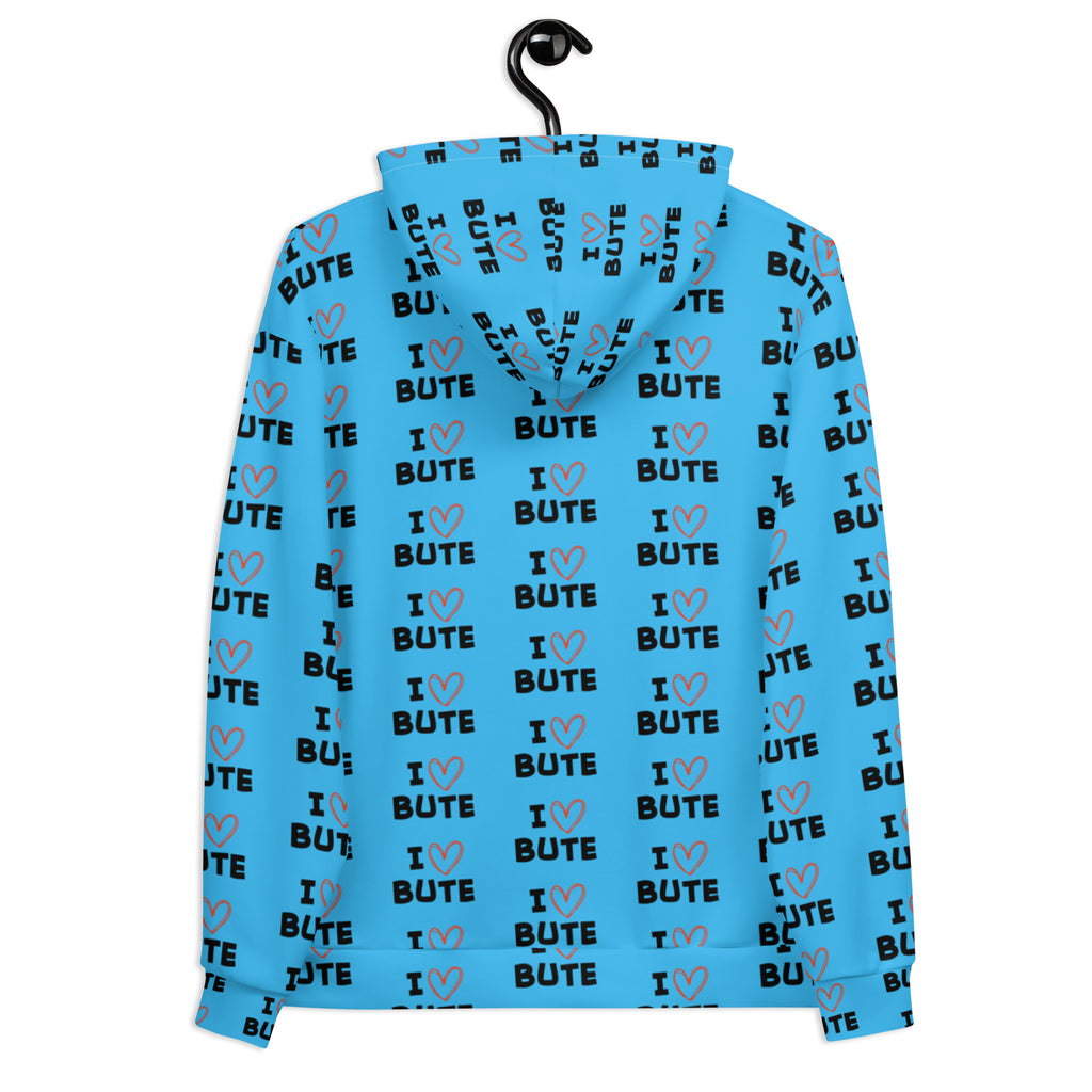 I love Bute Unisex Hoodie FREE p&p Worldwide