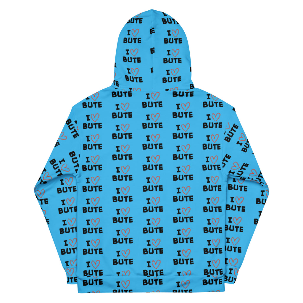 I love Bute Unisex Hoodie FREE p&p Worldwide